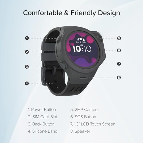 Image of MyFirst Fone R1c 4G LTE Smart Watch for Kids, an economical Solution for Staying Connected I Effortless Communication I Instant Safety I Distraction-Free Learning I Secure Communication