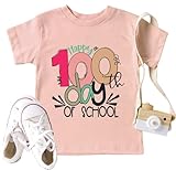 100 Days of School Shirt Kids Toddler Boys Girls 100th Day of School T-Shirt Kindergarten Tee Tops Khaki
