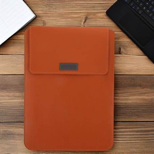 Funda para portátil SOIMISS en sofisticado PU camel con acabado ultrafino 7