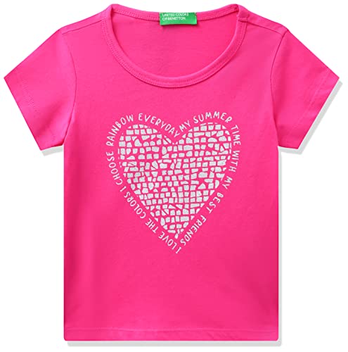 Image of United Colors of Benetton Baby-Girl's Solid Regular Fit T-Shirt