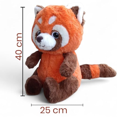 Image of Orange Furry Fox Soft Toy - 40 cm Premium Plush Stuffed Animal | Cute Cuddly Teddy for Kids & Gifting (Orange Furry Fox)