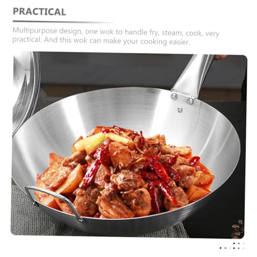 Wok de acero inoxidable con mango de madera Ipetboom miniatura 2