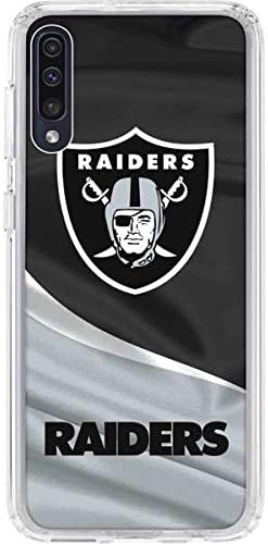 Skinit Clear Phone Case Compatible with Galaxy A50 - Officially Licensed NFL Las Vegas Raiders Design