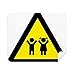 Warning Symbol Yellow Black Kids Triangle Cleaning Cloth Screen Cleaner 2pcs Suede Fabric
