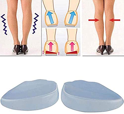 PEDIMEND Semelles médiales et latérales en silicone (1 paire) - Semelles de talon correctives de supination, de pronation et d'alignement des pieds, de douleurs au genou, de jambes arquées Cover