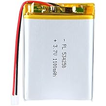 3.7V 1100mAh 534258 Lithium Polymer Ion Battery Rechargeable Lipo Battery with PH 2.0mm Pitch Connector