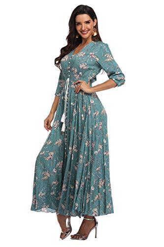 Image of Casual Summer Dresses for Women 2026 Maxi Dress Flowy Bohemian Beach Party