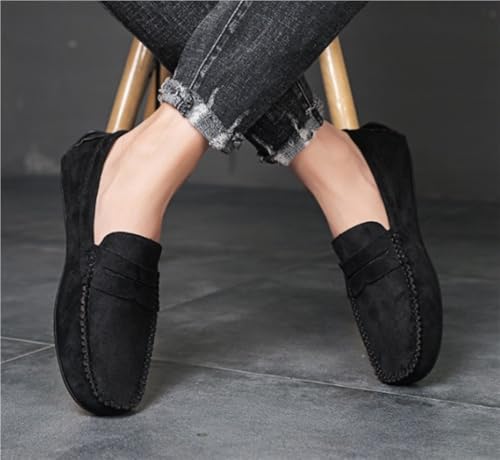 Mens Loafers Simple Moccasins Shoes Lightweight Comfortable Anti-Slip Party Slip-ons for Office Work Wedding4