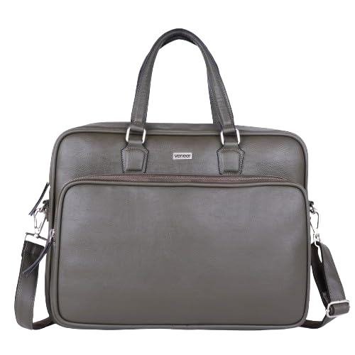 Vegan Leather Stylish Unique Design Laptop Office Business Briefcase Travel Crossbody Messenger Bag For Unisex-image-46