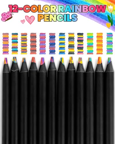 12 Rainbow Colored Pencils for $4.49 - Easter Art Supplies for Kids