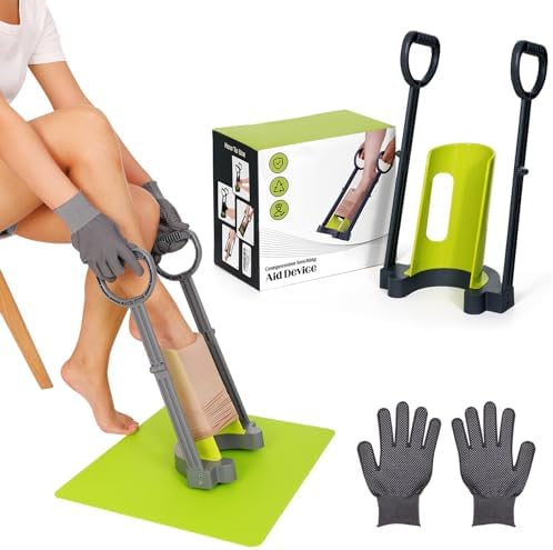 Compression Sock Aid Device | with Silicone Anti Slip Mat, Make The Compression Stockings Fit Properly | Sock Aid Device for Seniors | Sock Assistant Device