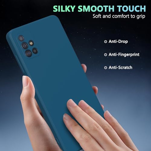 Image of for Samsung Galaxy A51 4G Case Dark Blue, Scratch Resistant with Soft Touch, Slim Thin Phone Cover for Samsung Galaxy A51 4G