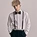 Gvhntk 1920s Mens Gangsters Costume Set Old Man Costume Accessories Grandpa Fancy Kit Newsboy Hat