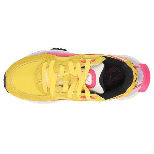 PUMA Womens Wild Rider Vintage Lace Up Sneakers Shoes Casual - Yellow - Size 5.5 M
