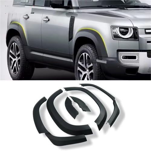 Guardabarros para Land Rover Defender con arco protector de acabado negro mate 4