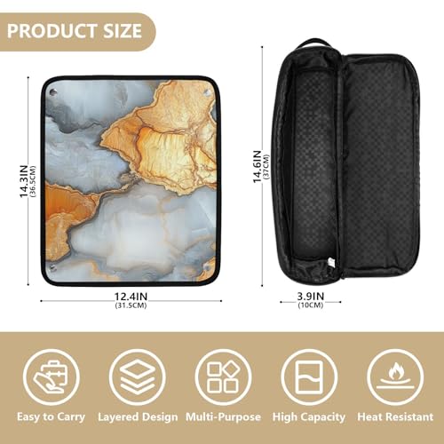 Organizador para herramientas de cabello con tapete resistente al calor miniatura 4