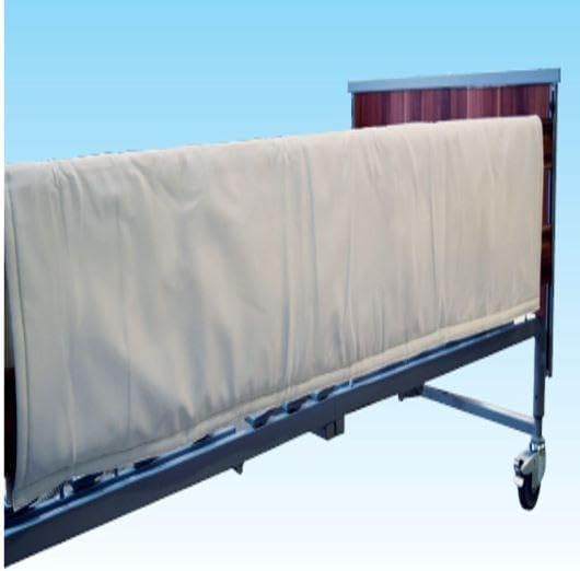 Comfort & Care Apparel Hospital Bed Side Rail Protectors, Bed Rail Protectors for Elderly Patients, Prevents Injuries, Easy to Clean Rexine with Foam Core, zapięcie na rzepy, 179 x 75,5 x 0,65 c