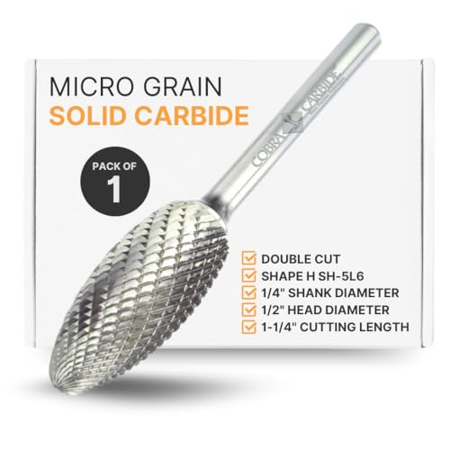 Fresa de carburo sólido Micro Grain, llama, longitud larga, pack 1 miniatura 1