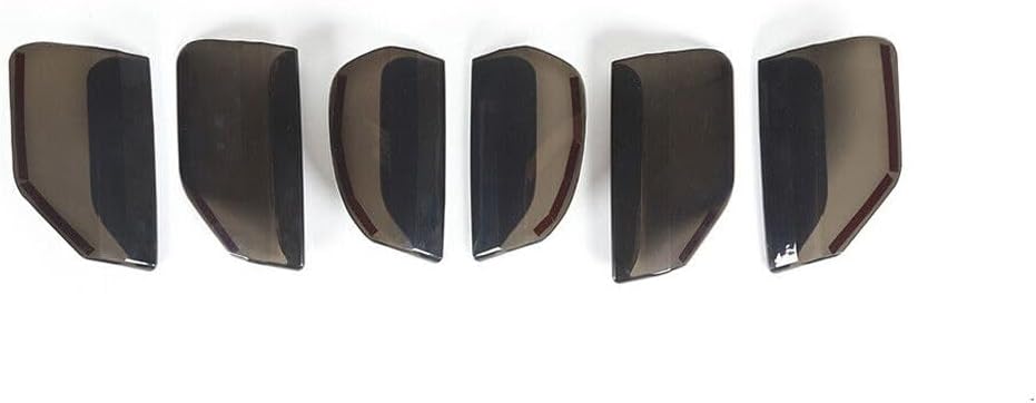 Compatible with Smoked Black Tail Light Lamp Cover Guard Trim Bezel Accessories Left Right Rear 2pcs/Set for Ford for Mustang 2015-2017