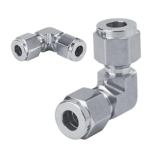 Conector de accesorios de tubo de acero inoxidable con codo de conexión rápida 6