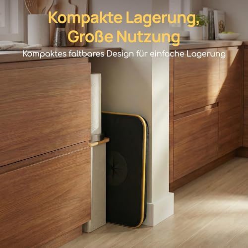 Viviendo 100L Pfandflaschen Sammelbehälter mit Deckel & Rollen, Faltbar, wasserdicht, 2 Innensäcke, Oxford-Stoff, Flaschensammler für Leergut, Altglas, Haushalt Küche