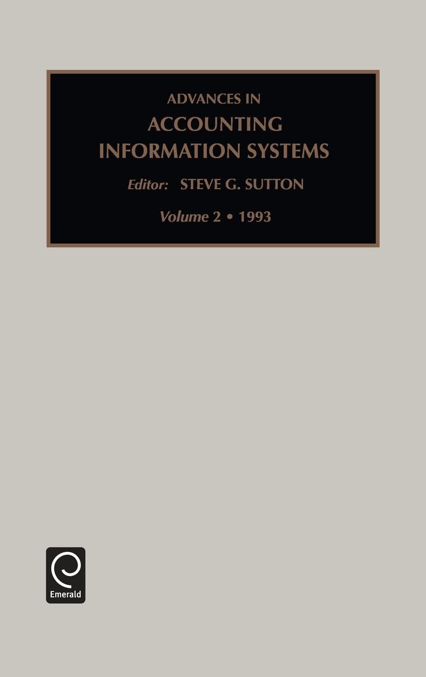Advances in Accounting Information Systems, 1993 (002)