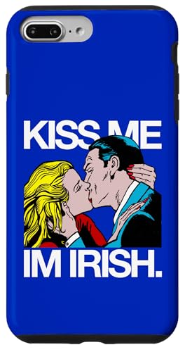 �ʔ����|�b�v�A�[�g Kiss Me I'm Irish ���p�g���b�N�̓� PAPL2129 �X�}�z�P�[�X iPhone 7 Plus/8 Plus �p