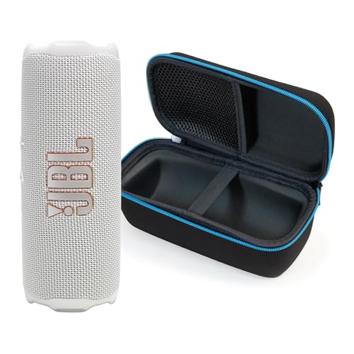 Image of JBL Flip 7 (White) + Bundle with divvi! Protective Hardshell Case (Black)