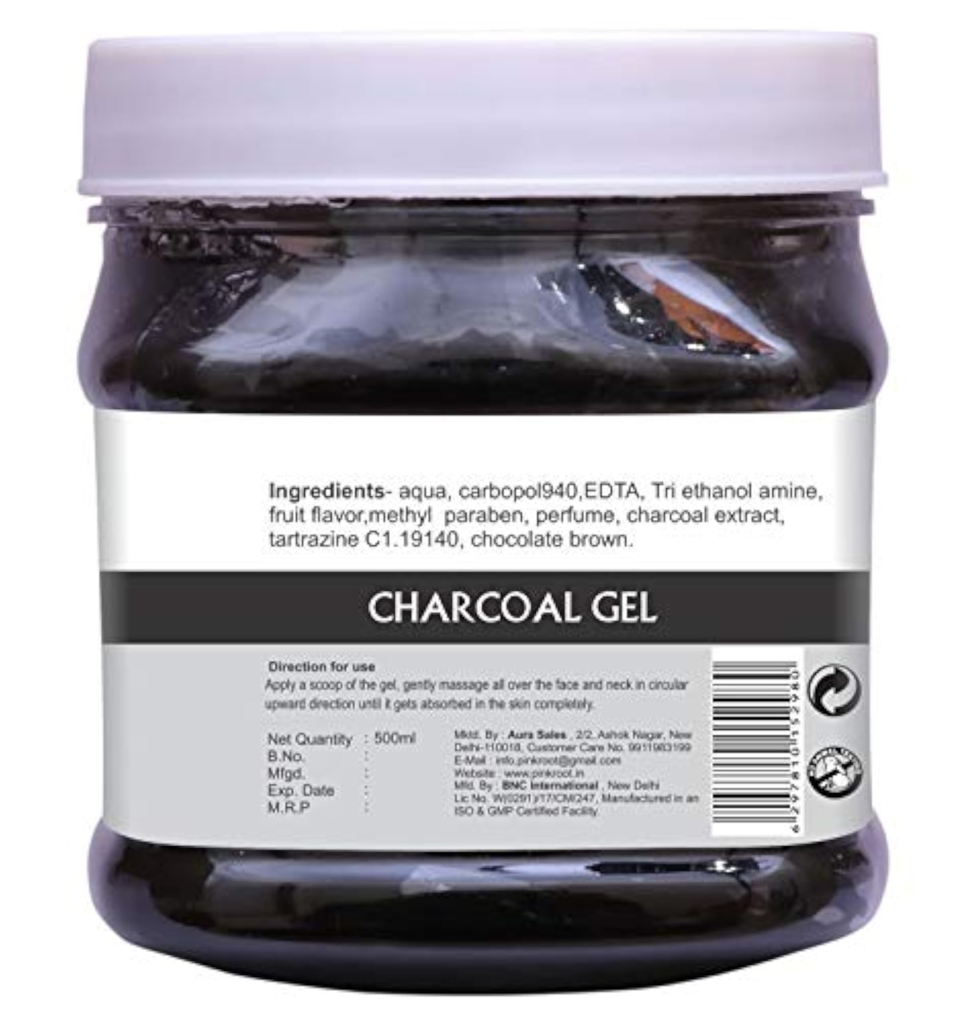 Charcoal Gel & Foot Scrub Set, 500gm Each