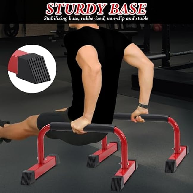 Push Up Bar, 700 LBS Potable Dip Bar with EVA Handle for Home GYM Gymnastics Calisthenics Equipment Apartment Courtyard Balcony Exercise Fitness Upper Body Arm Back Man Woman Kid