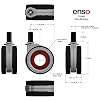 Enso Motion Office Chair Replacement Caster Wheels, 70 Mu Series - Black (Set of 5)