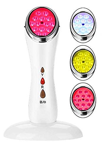 Preisvergleich Produktbild LED Gesichtshautstraffung Zarte Akneentfernung Lichttherapie Phototherapie Licht, hellt dunkle Flecken auf, fördert die Durchblutung und führt zu einem gesünderen Hautton