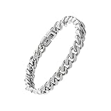 Tuewut Stainless Steel 8mm Cuban Link Bracelet for Men/Women/Boy,Silver/18K Gold Plated 7/8/9 inch F