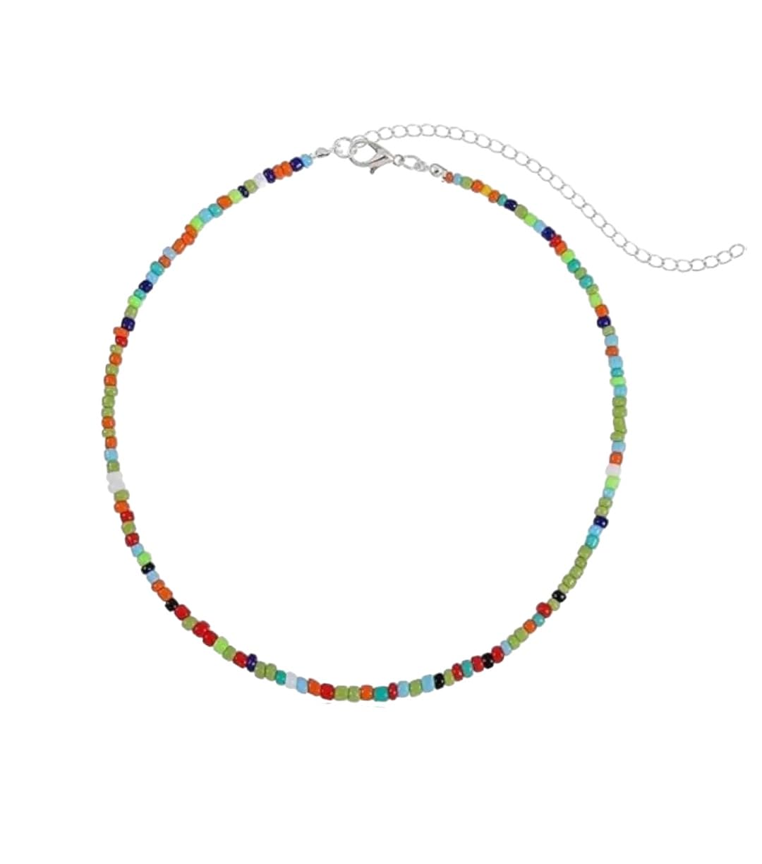 Libea seabeads choker for women and girls perfect for regular wear| beads chain with adjusted chain| without any tarnishing| best gift for your besties (Colourful beads necklace) (B0D84RL8RR) Amazon Price History, Amazon Price Tracker