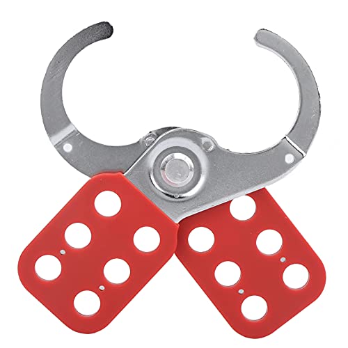 Image of ZASCHMOY 1.5in Lockout Hasp Steel Plastic Insulation Industrial Security ToolInterlock Inside Jaw Diameter