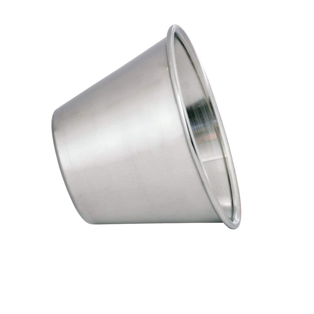 Kosma Set di 36 tazze per condimenti in acciaio inox, per salse, salse, insalata, 12 pezzi, 42,5 g, 18 pezzi da 70,9 g e 6 pezzi da 113,4 g