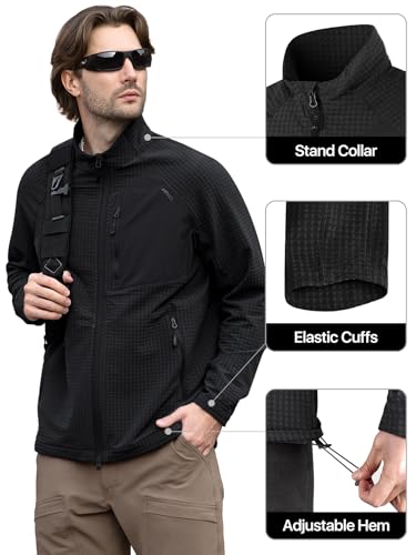 Mens Lightweight Windbreaker Hiking Softshell Jacket Water-resistant Full Zip Hoodies Golf Jackets2