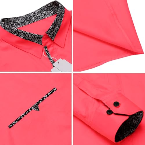 Image of Mens Shirt | Black Cotton Blend Casual | Regular Fit | Full Sleeve | Printed Spread Collar | Solid Plain Style | Summer Office Wear | Stylish Shirt for Men