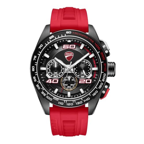 Image of Ducati Extreme Sports Chronograph Analog Quartz Men's Watch with Silicone Strap