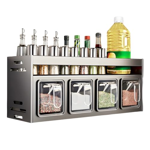 Kitchen Spice Rack, Kitchen Organizer and Storage Rack with 4