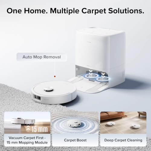 Image of roborock 2026 New Qrevo 2 Pro Robot Vacuum and Mop, 20,000Pa Suction | FlexiArm Edge Mopping, Zero-Tangle, High-Temperature Mop Self-Cleaning, Smart Obstacle Avoidance, Auto Mop Removal, White