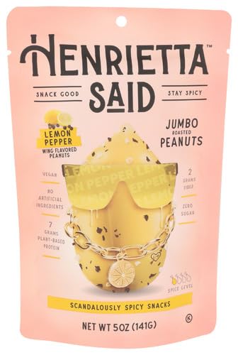 Henrietta Said Peanuts Lemon Pepper 5 oz (Pack of 12)