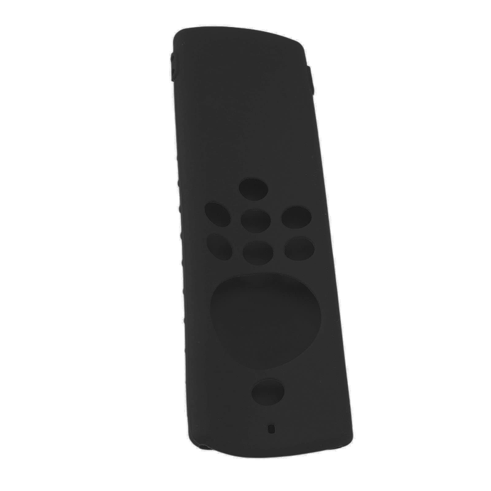 Funda de silicona para control remoto, lavable, protector de control remoto a prueba de golpes para Fire TV Stick Lite (negro)