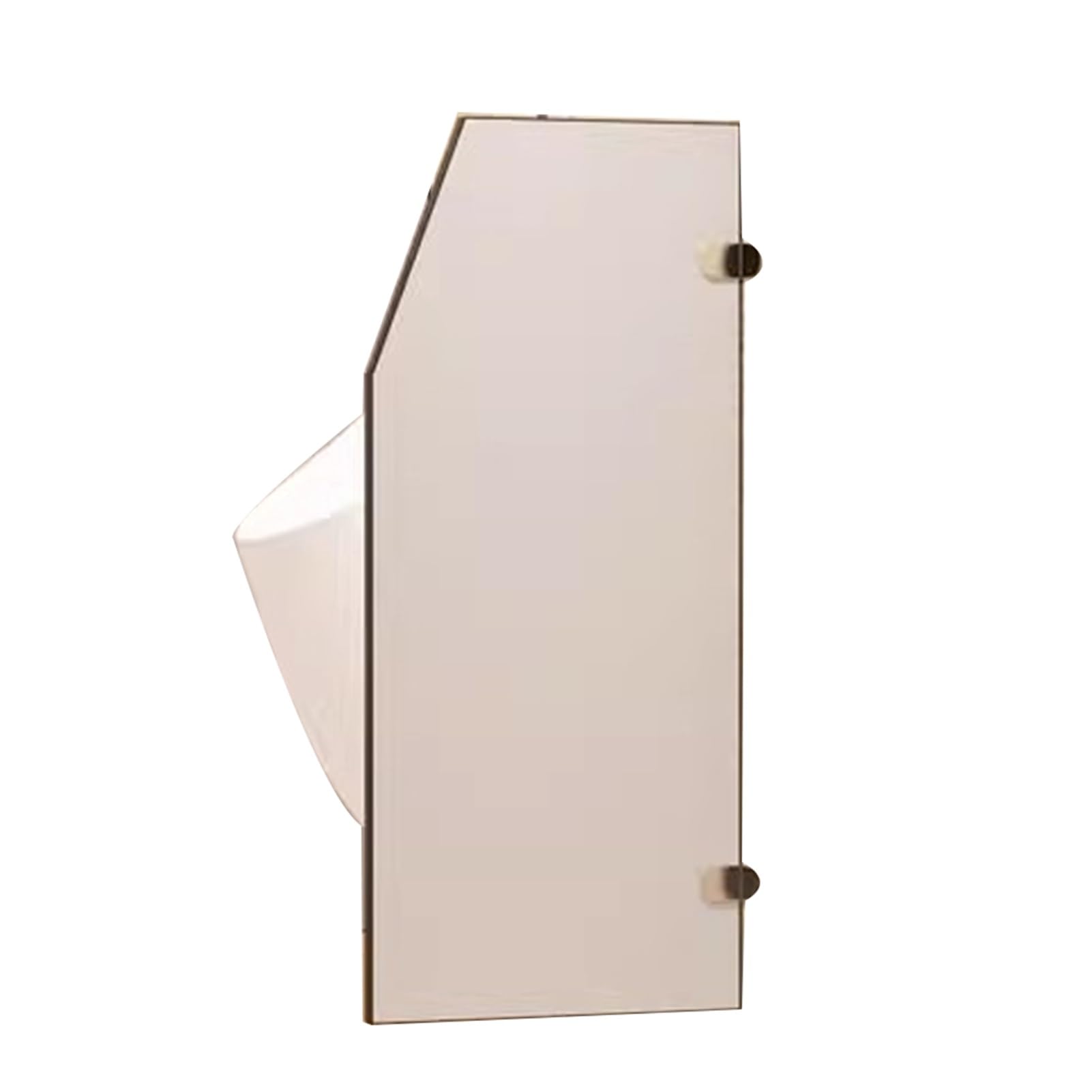 Séparateur mural pour urinoir gris 40x89.9 cm pour toilette publique