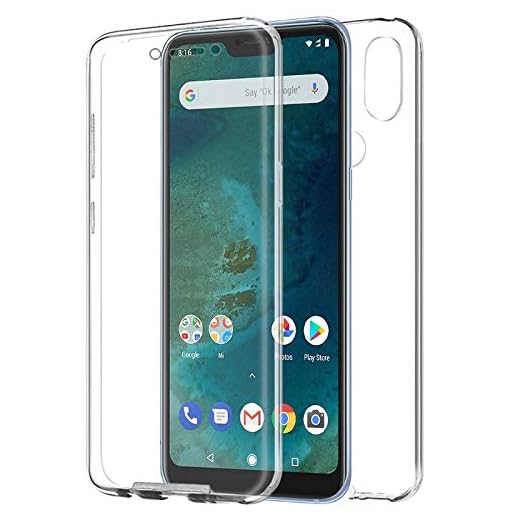 Mb Accesorios XIAOMI MI A2 Lite Funda DE Silicona Delantera + Trasera Doble 100% Transparente