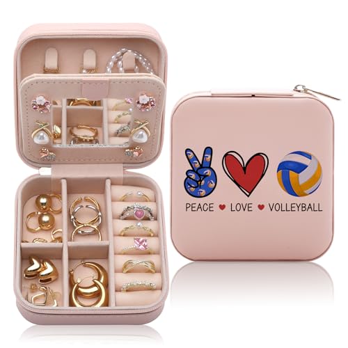 CEASQVAA Volleyball Jewelry Box for Women & Fans