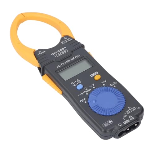 AC Clamp Meter 2000A 600V True RMS LCD Display Digital Multimeter for Electricians