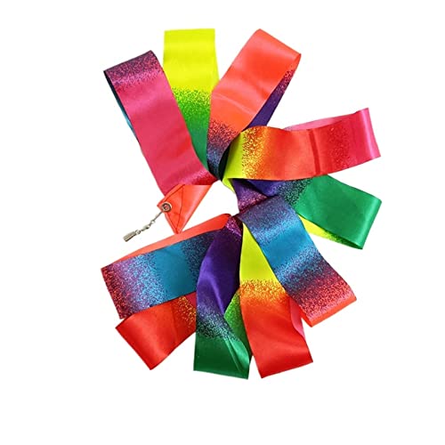 4M/6M Kleurrijke Gym Linten Dans Lint Ritmische Kunst Gymnastiek Ballet Streamer (Color : A, Size : 4m) - Image 6