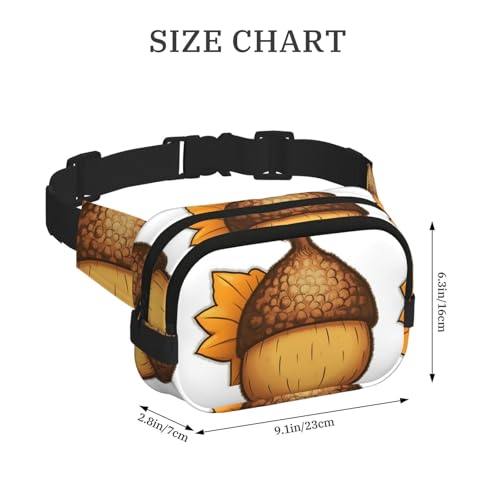Sac banane poitrine noir mains libres avec sangles ajustables taille unique - 2