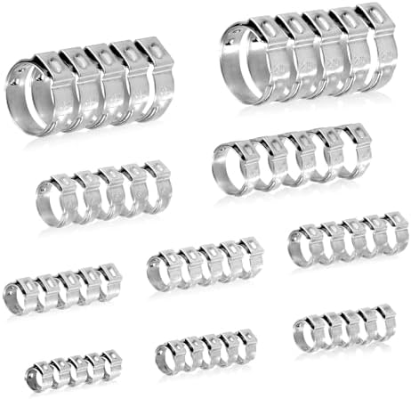 Produktbild von 5 Stück Edelstahl-Rohrschellen (V4A) – 21-23 Mm, Rostfrei Und Robust